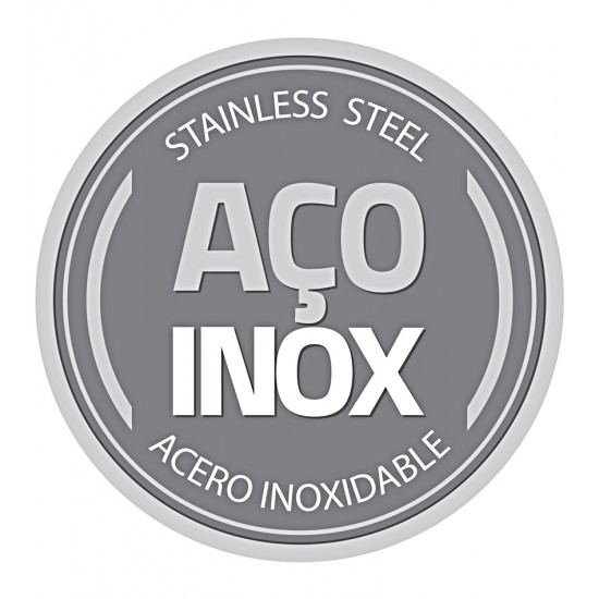 Assadeira 43cm 4 Litros Cosmos Retangular Aço Inox Tramontina Com Tampa Vidro